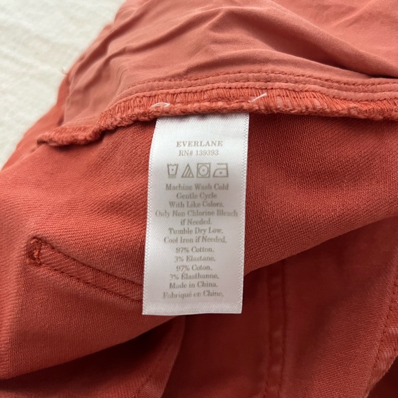 Everlane Women's Cotton Rust Shorts inseam 3 size 10 - Picture 9 of 10